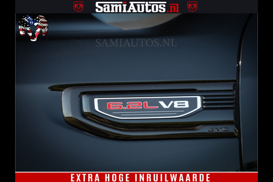 GMC Sierra DENALI 6.2 V8 426PK Full Option | De Meest Luxe Pick-Up in zijn Klasse | Comfortabele Dubbele Cabine met Royale 5 Zitplaatsen | BPM vrij | Nu Leverbaar uit Voorraad | Voorraad Nr 433794