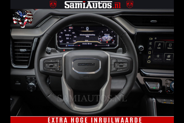 GMC Sierra DENALI 6.2 V8 426PK Full Option | De Meest Luxe Pick-Up in zijn Klasse | Comfortabele Dubbele Cabine met Royale 5 Zitplaatsen | BPM vrij | Nu Leverbaar uit Voorraad | Voorraad Nr 433794