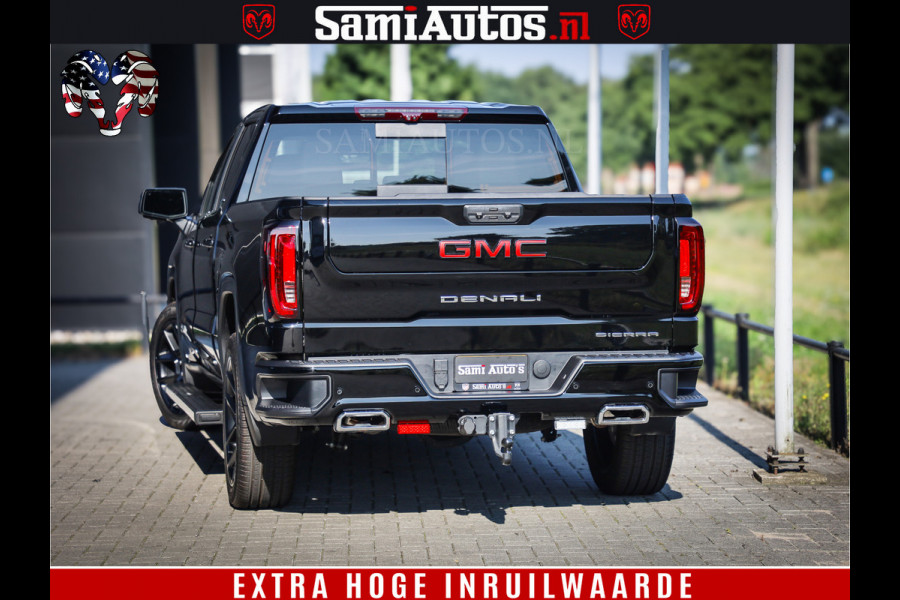 GMC Sierra DENALI 6.2 V8 426PK Full Option | De Meest Luxe Pick-Up in zijn Klasse | Comfortabele Dubbele Cabine met Royale 5 Zitplaatsen | BPM vrij | Nu Leverbaar uit Voorraad | Voorraad Nr 433794