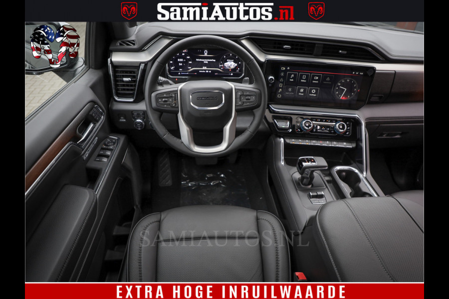 GMC Sierra DENALI 6.2 V8 426PK Full Option | De Meest Luxe Pick-Up in zijn Klasse | Comfortabele Dubbele Cabine met Royale 5 Zitplaatsen | BPM vrij | Nu Leverbaar uit Voorraad | Voorraad Nr 433794