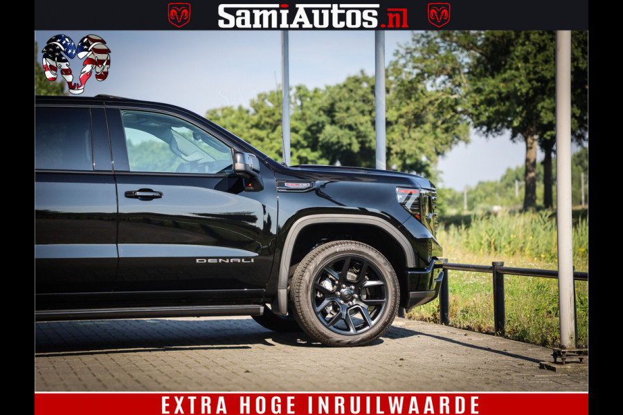 GMC Sierra DENALI 6.2 V8 426PK Full Option | De Meest Luxe Pick-Up in zijn Klasse | Comfortabele Dubbele Cabine met Royale 5 Zitplaatsen | BPM vrij | Nu Leverbaar uit Voorraad | Voorraad Nr 433794