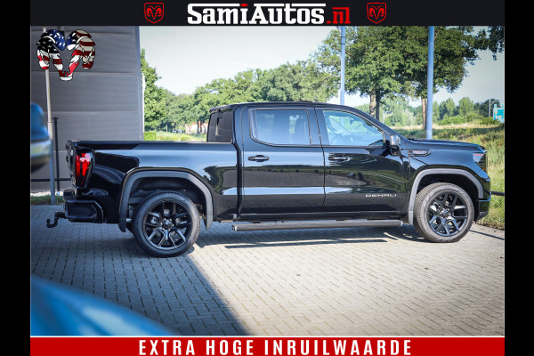 GMC Sierra DENALI 6.2 V8 426PK Full Option | De Meest Luxe Pick-Up in zijn Klasse | Comfortabele Dubbele Cabine met Royale 5 Zitplaatsen | BPM vrij | Nu Leverbaar uit Voorraad | Voorraad Nr 433794