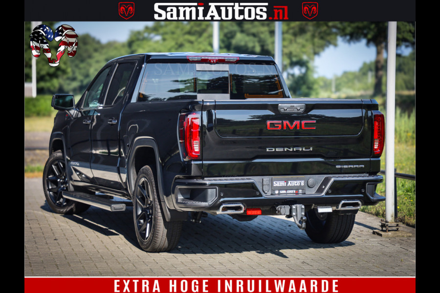 GMC Sierra DENALI 6.2 V8 426PK Full Option | De Meest Luxe Pick-Up in zijn Klasse | Comfortabele Dubbele Cabine met Royale 5 Zitplaatsen | BPM vrij | Nu Leverbaar uit Voorraad | Voorraad Nr 433794