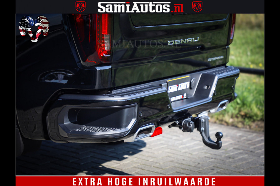GMC Sierra DENALI 6.2 V8 426PK Full Option | De Meest Luxe Pick-Up in zijn Klasse | Comfortabele Dubbele Cabine met Royale 5 Zitplaatsen | BPM vrij | Nu Leverbaar uit Voorraad | Voorraad Nr 433794