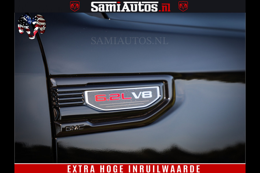 GMC Sierra DENALI 6.2 V8 426PK Full Option | De Meest Luxe Pick-Up in zijn Klasse | Comfortabele Dubbele Cabine met Royale 5 Zitplaatsen | BPM vrij | Nu Leverbaar uit Voorraad | Voorraad Nr 433794