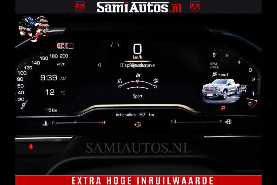 GMC Sierra DENALI 6.2 V8 426PK Full Option | De Meest Luxe Pick-Up in zijn Klasse | Comfortabele Dubbele Cabine met Royale 5 Zitplaatsen | BPM vrij | Nu Leverbaar uit Voorraad | Voorraad Nr 433794