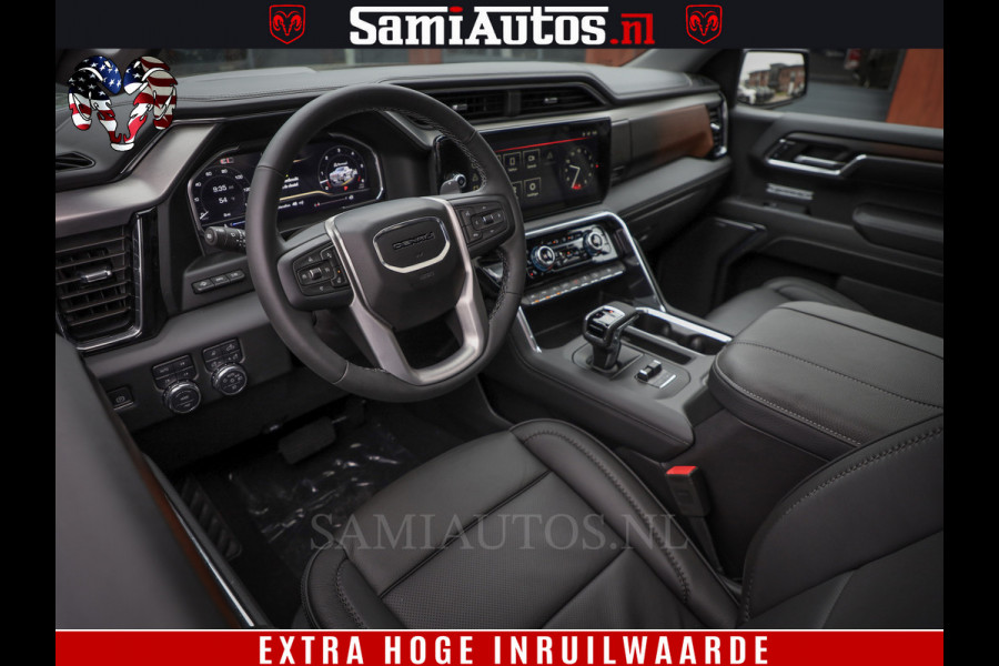 GMC Sierra DENALI 6.2 V8 426PK Full Option | De Meest Luxe Pick-Up in zijn Klasse | Comfortabele Dubbele Cabine met Royale 5 Zitplaatsen | BPM vrij | Nu Leverbaar uit Voorraad | Voorraad Nr 433794