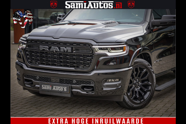 Dodge Ram 1500 Limited Demo Night High Output 540HP 706Nm | Massage + Full Option | De Meest Luxe en Volle Pick-Up in zijn Klasse | Comfortabele Dubbele Cabine met Royale 5 Zitplaatsen | BPM vrij | Nu Leverbaar uit Voorraad | Voorraad Nr 2263 - V76JVF