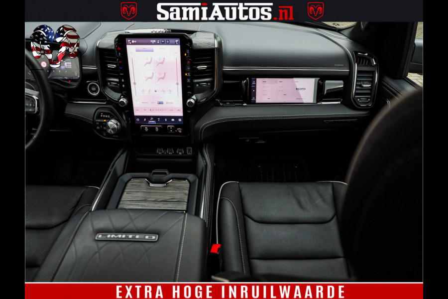Dodge Ram 1500 Limited Demo Night High Output 540HP 706Nm | Massage + Full Option | De Meest Luxe en Volle Pick-Up in zijn Klasse | Comfortabele Dubbele Cabine met Royale 5 Zitplaatsen | BPM vrij | Nu Leverbaar uit Voorraad | Voorraad Nr 2263 - V76JVF