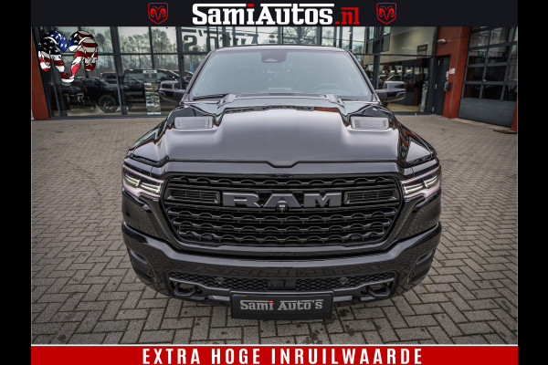 Dodge Ram 1500 Limited Demo Night High Output 540HP 706Nm | Massage + Full Option | De Meest Luxe en Volle Pick-Up in zijn Klasse | Comfortabele Dubbele Cabine met Royale 5 Zitplaatsen | BPM vrij | Nu Leverbaar uit Voorraad | Voorraad Nr 2263 - V76JVF