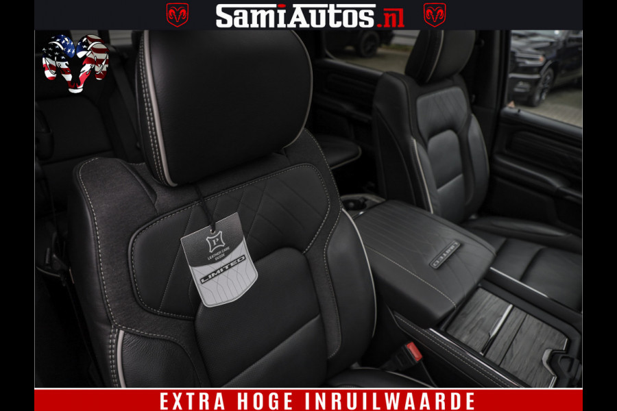 Dodge Ram 1500 Limited Demo Night High Output 540HP 706Nm | Massage + Full Option | De Meest Luxe en Volle Pick-Up in zijn Klasse | Comfortabele Dubbele Cabine met Royale 5 Zitplaatsen | BPM vrij | Nu Leverbaar uit Voorraad | Voorraad Nr 2263 - V76JVF