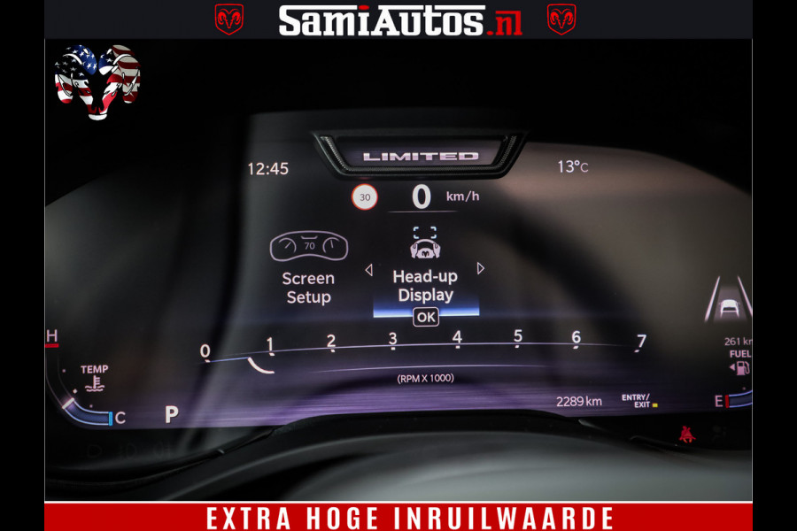 Dodge Ram 1500 Limited Demo Night High Output 540HP 706Nm | Massage + Full Option | De Meest Luxe en Volle Pick-Up in zijn Klasse | Comfortabele Dubbele Cabine met Royale 5 Zitplaatsen | BPM vrij | Nu Leverbaar uit Voorraad | Voorraad Nr 2263 - V76JVF
