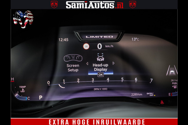 Dodge Ram 1500 Limited Demo Night High Output 540HP 706Nm | Massage + Full Option | De Meest Luxe en Volle Pick-Up in zijn Klasse | Comfortabele Dubbele Cabine met Royale 5 Zitplaatsen | BPM vrij | Nu Leverbaar uit Voorraad | Voorraad Nr 2263 - V76JVF
