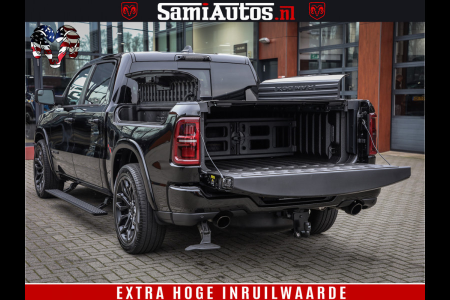 Dodge Ram 1500 Limited Demo Night High Output 540HP 706Nm | Massage + Full Option | De Meest Luxe en Volle Pick-Up in zijn Klasse | Comfortabele Dubbele Cabine met Royale 5 Zitplaatsen | BPM vrij | Nu Leverbaar uit Voorraad | Voorraad Nr 2263 - V76JVF