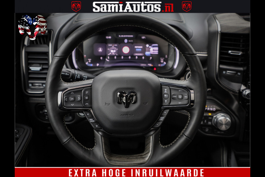 Dodge Ram 1500 Limited Demo Night High Output 540HP 706Nm | Massage + Full Option | De Meest Luxe en Volle Pick-Up in zijn Klasse | Comfortabele Dubbele Cabine met Royale 5 Zitplaatsen | BPM vrij | Nu Leverbaar uit Voorraad | Voorraad Nr 2263 - V76JVF