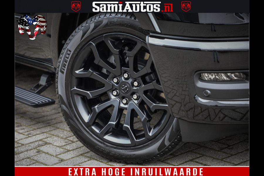 Dodge Ram 1500 Limited Demo Night High Output 540HP 706Nm | Massage + Full Option | De Meest Luxe en Volle Pick-Up in zijn Klasse | Comfortabele Dubbele Cabine met Royale 5 Zitplaatsen | BPM vrij | Nu Leverbaar uit Voorraad | Voorraad Nr 2263 - V76JVF