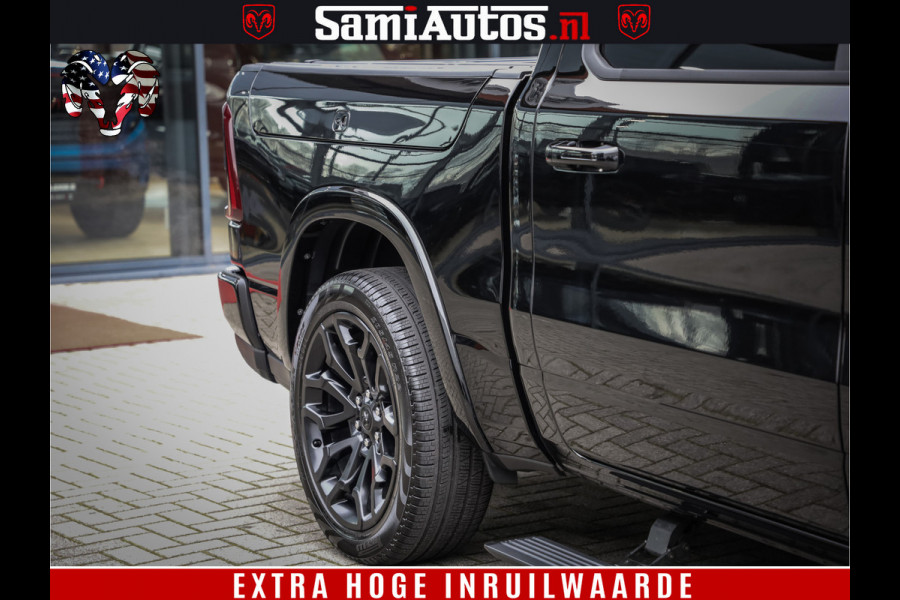 Dodge Ram 1500 Limited Demo Night High Output 540HP 706Nm | Massage + Full Option | De Meest Luxe en Volle Pick-Up in zijn Klasse | Comfortabele Dubbele Cabine met Royale 5 Zitplaatsen | BPM vrij | Nu Leverbaar uit Voorraad | Voorraad Nr 2263 - V76JVF