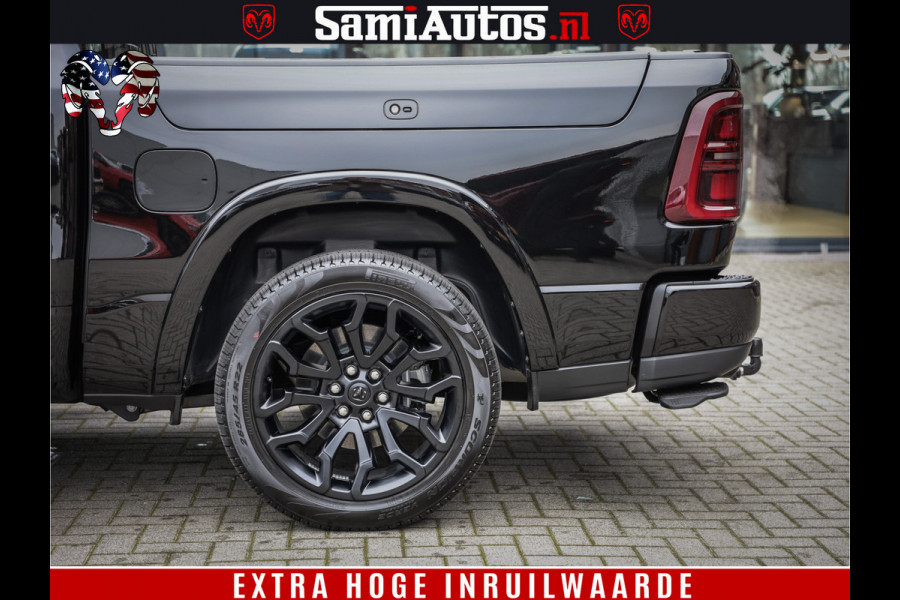 Dodge Ram 1500 Limited Demo Night High Output 540HP 706Nm | Massage + Full Option | De Meest Luxe en Volle Pick-Up in zijn Klasse | Comfortabele Dubbele Cabine met Royale 5 Zitplaatsen | BPM vrij | Nu Leverbaar uit Voorraad | Voorraad Nr 2263 - V76JVF
