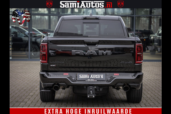 Dodge Ram 1500 Limited Demo Night High Output 540HP 706Nm | Massage + Full Option | De Meest Luxe en Volle Pick-Up in zijn Klasse | Comfortabele Dubbele Cabine met Royale 5 Zitplaatsen | BPM vrij | Nu Leverbaar uit Voorraad | Voorraad Nr 2263 - V76JVF
