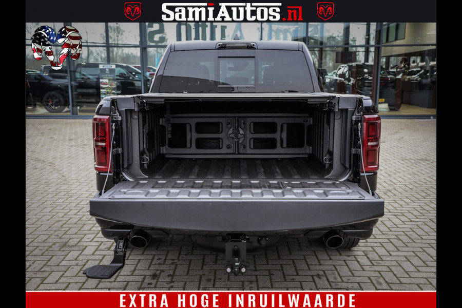 Dodge Ram 1500 Limited Demo Night High Output 540HP 706Nm | Massage + Full Option | De Meest Luxe en Volle Pick-Up in zijn Klasse | Comfortabele Dubbele Cabine met Royale 5 Zitplaatsen | BPM vrij | Nu Leverbaar uit Voorraad | Voorraad Nr 2263 - V76JVF