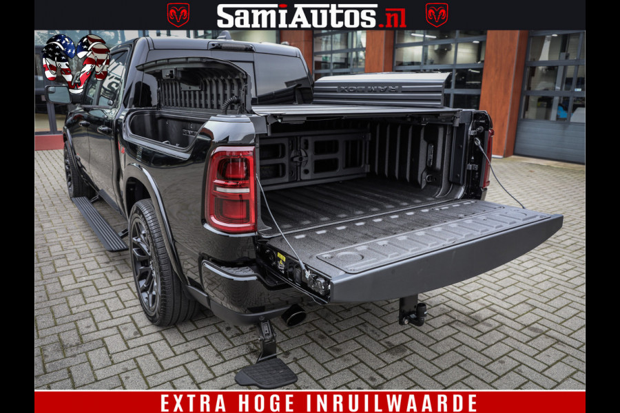 Dodge Ram 1500 Limited Demo Night High Output 540HP 706Nm | Massage + Full Option | De Meest Luxe en Volle Pick-Up in zijn Klasse | Comfortabele Dubbele Cabine met Royale 5 Zitplaatsen | BPM vrij | Nu Leverbaar uit Voorraad | Voorraad Nr 2263 - V76JVF