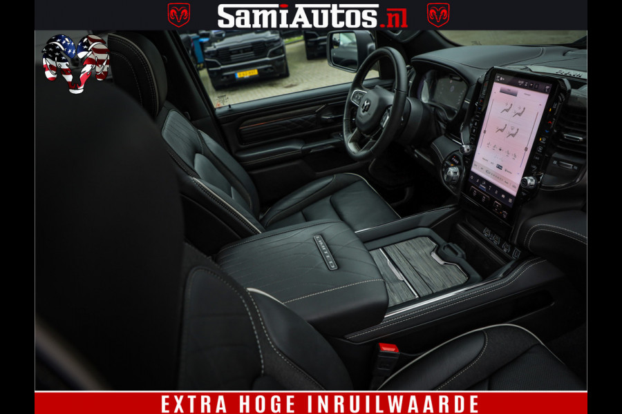Dodge Ram 1500 Limited Demo Night High Output 540HP 706Nm | Massage + Full Option | De Meest Luxe en Volle Pick-Up in zijn Klasse | Comfortabele Dubbele Cabine met Royale 5 Zitplaatsen | BPM vrij | Nu Leverbaar uit Voorraad | Voorraad Nr 2263 - V76JVF