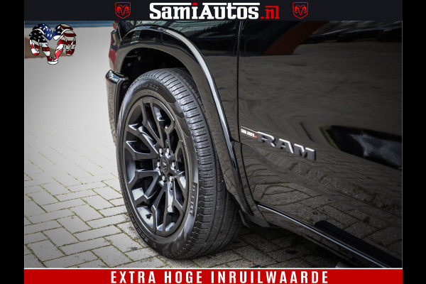 Dodge Ram 1500 Limited Demo Night High Output 540HP 706Nm | Massage + Full Option | De Meest Luxe en Volle Pick-Up in zijn Klasse | Comfortabele Dubbele Cabine met Royale 5 Zitplaatsen | BPM vrij | Nu Leverbaar uit Voorraad | Voorraad Nr 2263 - V76JVF