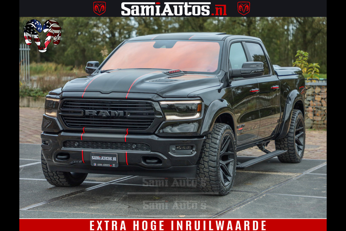 Dodge Ram 1500 GT EDITION | 5.7 HEMI V8 402PK | VIRTUAL COCKPIT | HEAD-UP | ADAPTIVE CRUISE | 360 CAMERA | TRX PACK | VOLLE UITVOERING Comfortabele Dubbele Cabine met Royale 5 Zitplaatsen | BPM vrij | Nu Leverbaar uit Voorraad | Voorraad Nr 2435 Dodge Ram 1500 GT EDITION | 5.7 HEMI V8 402PK | VIRTUAL COCKPIT | HEAD-UP | ADAPTIVE CRUISE | 360 CAMERA | TRX PACK | VOLLE UITVOERING Comfortabele Dubbele Cabine met Royale 5 Zitplaatsen | BPM vrij | Nu Leverbaar uit Voorraad | Voorraad Nr 2435
