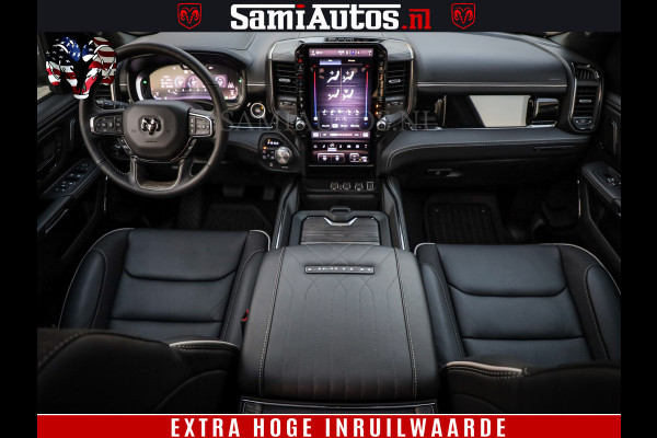 Dodge Ram 1500 Limited Night High Output 540HP 706Nm | Massage + Full Option | De Meest Luxe en Volle Pick-Up in zijn Klasse | Comfortabele Dubbele Cabine met Royale 5 Zitplaatsen | BPM vrij | Nu Leverbaar uit Voorraad | Voorraad Nr 2350 - 5181