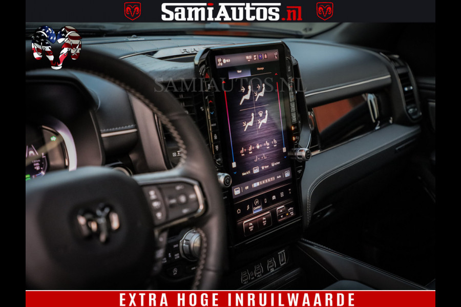 Dodge Ram 1500 Limited Night High Output 540HP 706Nm | Massage + Full Option | De Meest Luxe en Volle Pick-Up in zijn Klasse | Comfortabele Dubbele Cabine met Royale 5 Zitplaatsen | BPM vrij | Nu Leverbaar uit Voorraad | Voorraad Nr 2350 - 5181