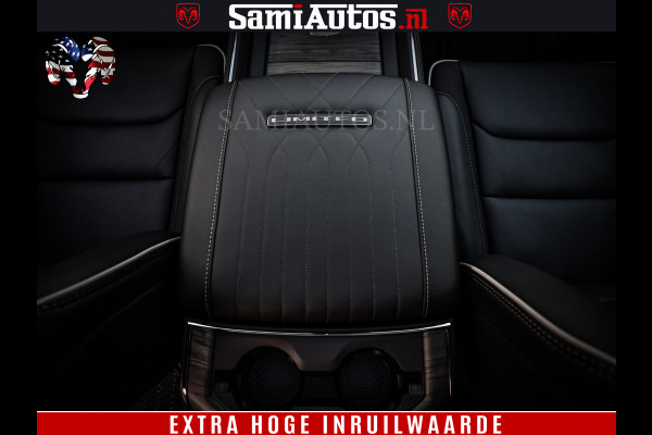 Dodge Ram 1500 Limited Night High Output 540HP 706Nm | Massage + Full Option | De Meest Luxe en Volle Pick-Up in zijn Klasse | Comfortabele Dubbele Cabine met Royale 5 Zitplaatsen | BPM vrij | Nu Leverbaar uit Voorraad | Voorraad Nr 2350 - 5181