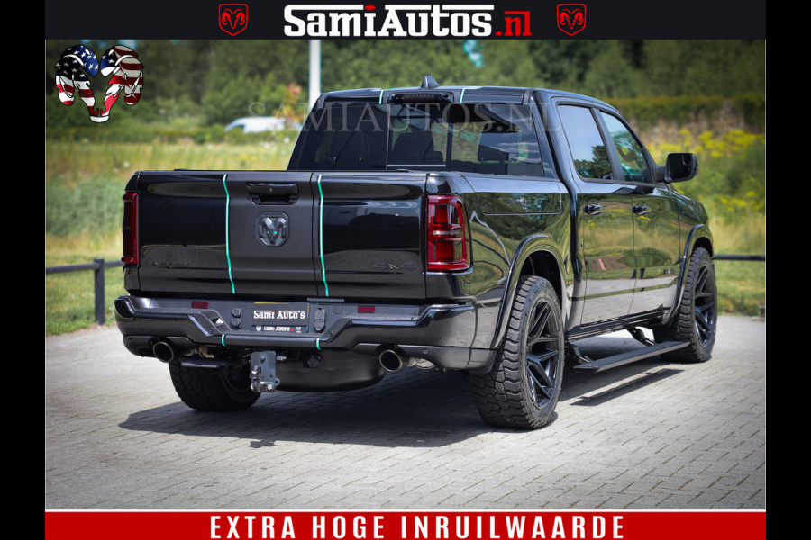Dodge Ram 1500 Limited Night High Output 540HP 706Nm | Massage + Full Option | De Meest Luxe en Volle Pick-Up in zijn Klasse | Comfortabele Dubbele Cabine met Royale 5 Zitplaatsen | BPM vrij | Nu Leverbaar uit Voorraad | Voorraad Nr 2350 - 5181