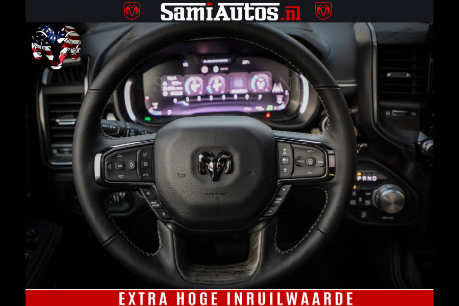 Dodge Ram 1500 Limited Night High Output 540HP 706Nm | Massage + Full Option | De Meest Luxe en Volle Pick-Up in zijn Klasse | Comfortabele Dubbele Cabine met Royale 5 Zitplaatsen | BPM vrij | Nu Leverbaar uit Voorraad | Voorraad Nr 2350 - 5181