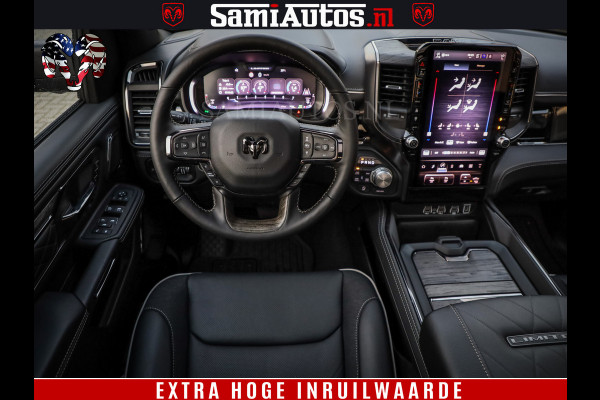 Dodge Ram 1500 Limited Night High Output 540HP 706Nm | Massage + Full Option | De Meest Luxe en Volle Pick-Up in zijn Klasse | Comfortabele Dubbele Cabine met Royale 5 Zitplaatsen | BPM vrij | Nu Leverbaar uit Voorraad | Voorraad Nr 2350 - 5181
