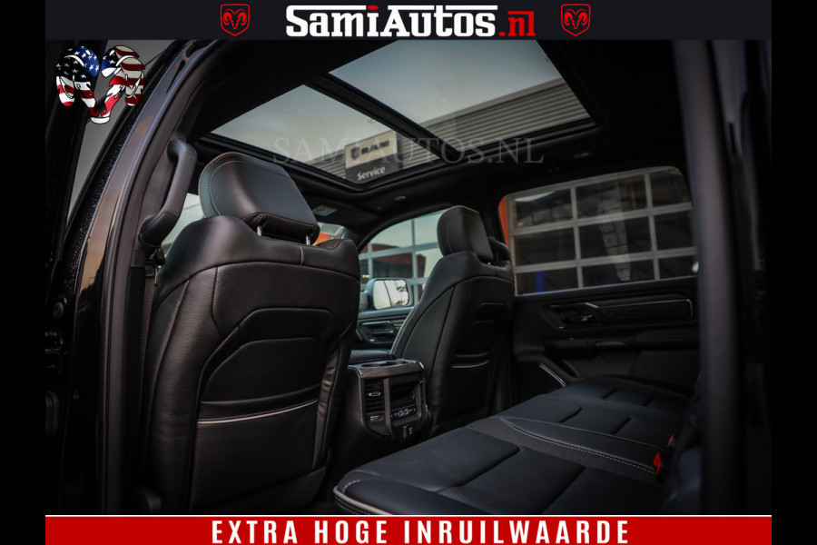 Dodge Ram 1500 Limited Night High Output 540HP 706Nm | Massage + Full Option | De Meest Luxe en Volle Pick-Up in zijn Klasse | Comfortabele Dubbele Cabine met Royale 5 Zitplaatsen | BPM vrij | Nu Leverbaar uit Voorraad | Voorraad Nr 2350 - 5181
