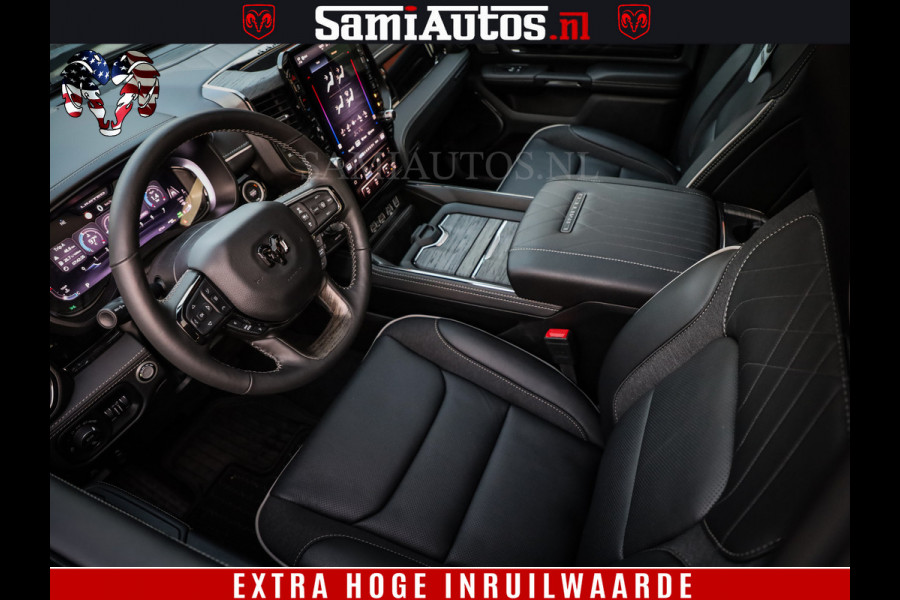 Dodge Ram 1500 Limited Night High Output 540HP 706Nm | Massage + Full Option | De Meest Luxe en Volle Pick-Up in zijn Klasse | Comfortabele Dubbele Cabine met Royale 5 Zitplaatsen | BPM vrij | Nu Leverbaar uit Voorraad | Voorraad Nr 2350 - 5181