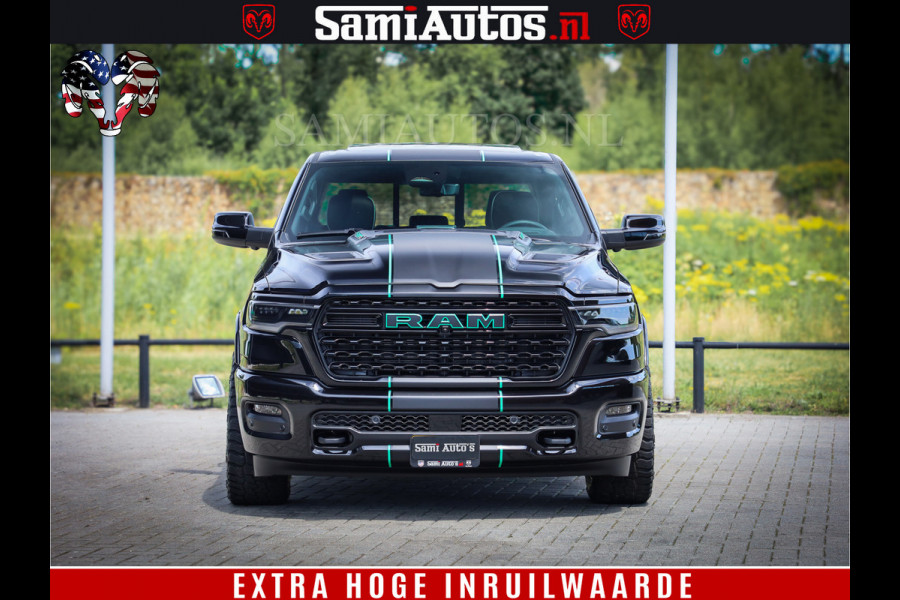 Dodge Ram 1500 Limited Night High Output 540HP 706Nm | Massage + Full Option | De Meest Luxe en Volle Pick-Up in zijn Klasse | Comfortabele Dubbele Cabine met Royale 5 Zitplaatsen | BPM vrij | Nu Leverbaar uit Voorraad | Voorraad Nr 2350 - 5181