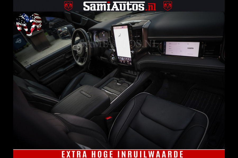 Dodge Ram 1500 Limited Night High Output 540HP 706Nm | Massage + Full Option | De Meest Luxe en Volle Pick-Up in zijn Klasse | Comfortabele Dubbele Cabine met Royale 5 Zitplaatsen | BPM vrij | Nu Leverbaar uit Voorraad | Voorraad Nr 2350 - 5181
