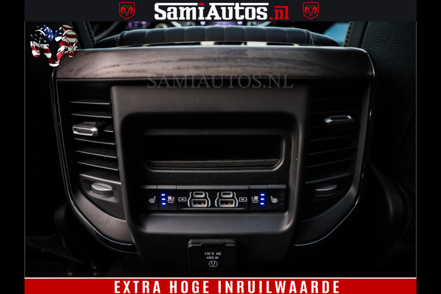 Dodge Ram 1500 Limited Night High Output 540HP 706Nm | Massage + Full Option | De Meest Luxe en Volle Pick-Up in zijn Klasse | Comfortabele Dubbele Cabine met Royale 5 Zitplaatsen | BPM vrij | Nu Leverbaar uit Voorraad | Voorraad Nr 2350 - 5181