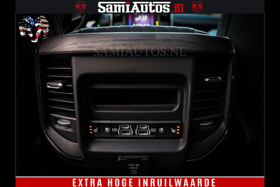 Dodge Ram 1500 Limited Night High Output 540HP 706Nm | Massage + Full Option | De Meest Luxe en Volle Pick-Up in zijn Klasse | Comfortabele Dubbele Cabine met Royale 5 Zitplaatsen | BPM vrij | Nu Leverbaar uit Voorraad | Voorraad Nr 2350 - 5181