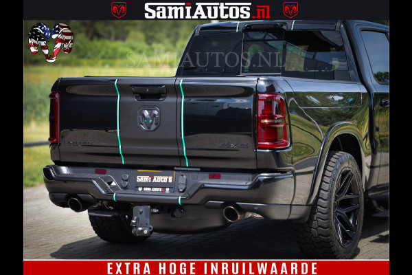 Dodge Ram 1500 Limited Night High Output 540HP 706Nm | Massage + Full Option | De Meest Luxe en Volle Pick-Up in zijn Klasse | Comfortabele Dubbele Cabine met Royale 5 Zitplaatsen | BPM vrij | Nu Leverbaar uit Voorraad | Voorraad Nr 2350 - 5181