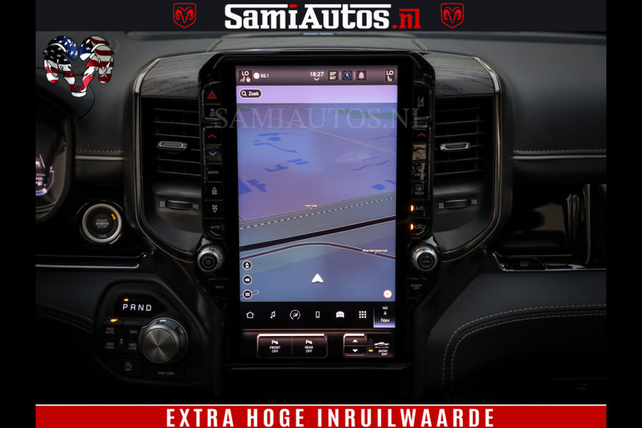 Dodge Ram 1500 Limited Night High Output 540HP 706Nm | Massage + Full Option | De Meest Luxe en Volle Pick-Up in zijn Klasse | Comfortabele Dubbele Cabine met Royale 5 Zitplaatsen | BPM vrij | Nu Leverbaar uit Voorraad | Voorraad Nr 2350 - 5181