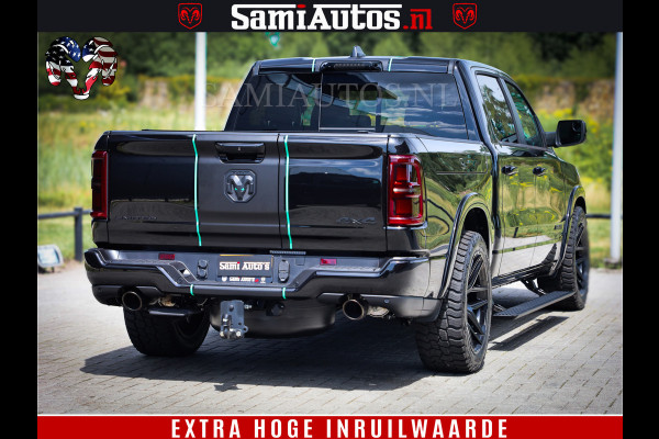 Dodge Ram 1500 Limited Night High Output 540HP 706Nm | Massage + Full Option | De Meest Luxe en Volle Pick-Up in zijn Klasse | Comfortabele Dubbele Cabine met Royale 5 Zitplaatsen | BPM vrij | Nu Leverbaar uit Voorraad | Voorraad Nr 2350 - 5181