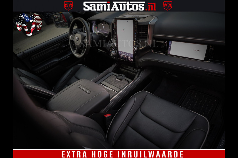Dodge Ram 1500 Limited Night High Output 540HP 706Nm | Massage + Full Option | De Meest Luxe en Volle Pick-Up in zijn Klasse | Comfortabele Dubbele Cabine met Royale 5 Zitplaatsen | BPM vrij | Nu Leverbaar uit Voorraad | Voorraad Nr 2350 - 5181