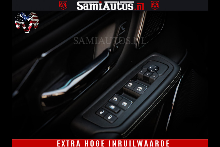 Dodge Ram 1500 Limited Night High Output 540HP 706Nm | Massage + Full Option | De Meest Luxe en Volle Pick-Up in zijn Klasse | Comfortabele Dubbele Cabine met Royale 5 Zitplaatsen | BPM vrij | Nu Leverbaar uit Voorraad | Voorraad Nr 2350 - 5181