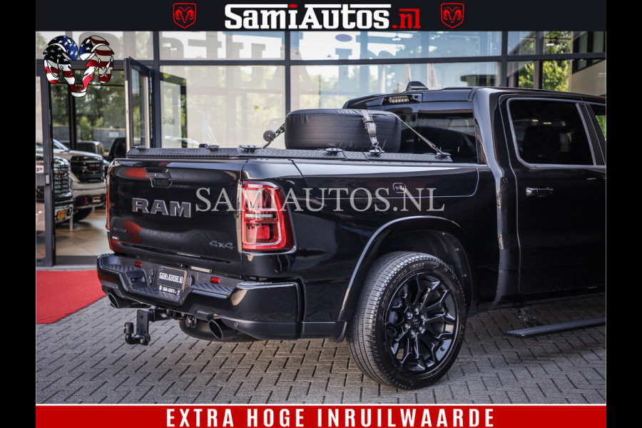Dodge Ram 1500 Limited Night High Output 540HP 706Nm | Massage + Full Option | De Meest Luxe en Volle Pick-Up in zijn Klasse | Comfortabele Dubbele Cabine met Royale 5 Zitplaatsen | BPM vrij | Nu Leverbaar uit Voorraad | Voorraad Nr 2350 - 5181