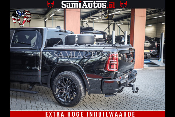 Dodge Ram 1500 Limited Night High Output 540HP 706Nm | Massage + Full Option | De Meest Luxe en Volle Pick-Up in zijn Klasse | Comfortabele Dubbele Cabine met Royale 5 Zitplaatsen | BPM vrij | Nu Leverbaar uit Voorraad | Voorraad Nr 2350 - 5181