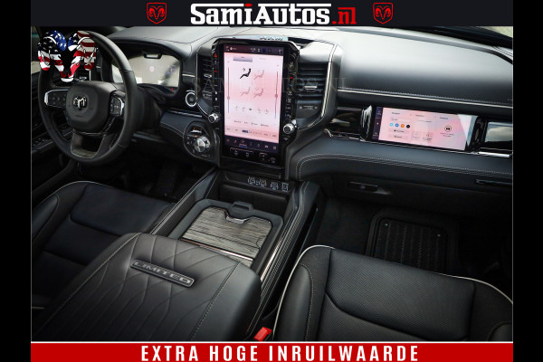 Dodge Ram 1500 Limited Night High Output 540HP 706Nm | Massage + Full Option | De Meest Luxe en Volle Pick-Up in zijn Klasse | Comfortabele Dubbele Cabine met Royale 5 Zitplaatsen | BPM vrij | Nu Leverbaar uit Voorraad | Voorraad Nr 2367 - 5430