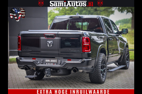 Dodge Ram 1500 Limited Night High Output 540HP 706Nm | Massage + Full Option | De Meest Luxe en Volle Pick-Up in zijn Klasse | Comfortabele Dubbele Cabine met Royale 5 Zitplaatsen | BPM vrij | Nu Leverbaar uit Voorraad | Voorraad Nr 2367 - 5430