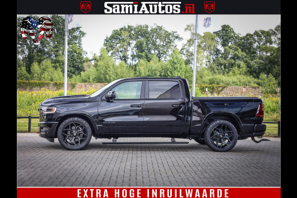 Dodge Ram 1500 Limited Night High Output 540HP 706Nm | Massage + Full Option | De Meest Luxe en Volle Pick-Up in zijn Klasse | Comfortabele Dubbele Cabine met Royale 5 Zitplaatsen | BPM vrij | Nu Leverbaar uit Voorraad | Voorraad Nr 2367 - 5430